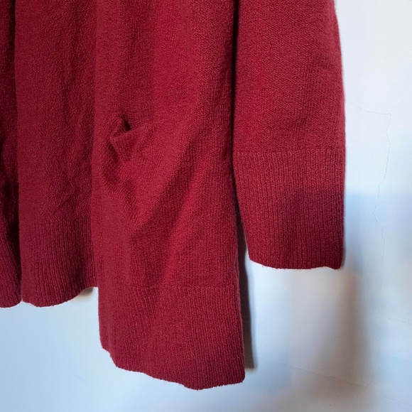 A New Day women's dark red long cardigan with front pockets, size medium - Picture 3 of 4